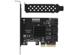 Scheda Di Espansione Pcie A 6 Porte Sata 3.0 Disco Rigido 6G Pcie 3.0 GEN3 4X Interfaccia Hub Adattatore