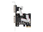 Scheda Adattatore Controller PCI-E Da Pci Express A Doppia Seriale DB9 RS232 A 2 Porte