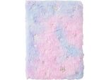 A5 Taccuino Carino Peluche Copertina Morbida Gradiente Per Ragazze Ricamo Scrittura Privata Disegno Prendere Appunti Diario A5 Foderato 80 Pagine Regalo Per Ragazzi Compleanno Natale Scuola