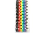 Tubo Di Numero Digitale Numero Di Filo Etichetta Tubo Cavo Marcatore Colorato (100Pcs 6Mm2)