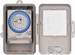 Timer Meccanico 24 Ore IP53 - Timer Elettrico Programmabile, Ac 100-240 V, 96 On/Off, Antipolvere E Impermeabile