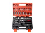 53Pcs Chiave A Cricchetto E Strumenti A Bussola Set Di Cacciaviti Da 1/4 Di Pollice Kit Di Riparazione Combinazione Di Chiavi A Bussola Con Custodia Per La Casa, L'automobile, La Bicicletta, I Progetti Meccanici E La Riparazione Del Bagagliaio Del Garage