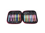 Set Di 16 Ganci Da Uncinetto In Diversi Colori, Set Di Aghi Da Maglia In Alluminio Con Impugnatura Morbida