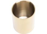 Portapenne Rotondo D'oro In Acciaio Inox, Vaso Di Fiori D'oro, Vaso Rotondo Di Metallo D'oro, Vaso Di Penna D'oro, Tazza Di Matita In Acciaio Inox, Portamatite D'oro Per La Scrivania