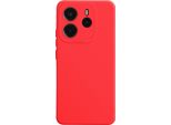 Avizar, Custodia Per Xiaomi Redmi Note 14 4G In Silicone Liscio Blocco Fotocamera, Rosso