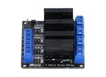 Modulo Relè A Stato Solido, Modulo Ssr, Modulo Relè A Stato Solido A 4 Canali, Relè Ad Alto Livello 3-24V, Modulo Relè Ca Di Controllo Cc, Modulo Relè A Stato Solido Con Fusibile