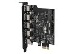 PCI-E A 5 Porte USB3.0, Scheda Adattatore, Scheda Adattatore Convertitore, Scheda PCI-E, Scheda Estensore PCI-E