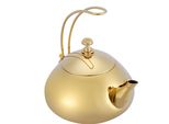 Teiera Classica Da 1,5 Litri In Acciaio Inox Per Fornelli A Induzione, Bollitore, Riscaldamento Rapido Dell'acqua, Casseruola (Oro)