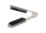 Doppio Morsetto Laterale Della Spazzola, Spazzola Del Morsetto Del Raddrizzatore Dei Capelli, Spazzola Del Morsetto Di Raddrizzamento Dei Capelli, Doppio Morsetto Laterale Trasparente Della Spazzola, Spazzola Del Morsetto Del Raddrizzatore Di Modellatura Dei Capelli, Spazzola Di Steccatura Di Raddrizzamento Dei Capelli