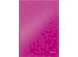 Leitz Wow A4 Quaderno Cucito, A Righe, 80 Fogli, Rosa Metallizzato
