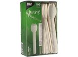 Papstar 88240 Cucchiaio Di Carta Papstar "Puro"", Lunghezza: 160 Mm, Bianco"