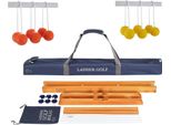 Ubergames - Gioco Del Golf A Scala - Palline Da Golf Morbide - Arancione/Giallo Fluorescente - Legno Duro - Con Borsa