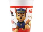 Procos 93470 - Bicchiere Per Feste Paw Patrol Ready For Action, Capacità Massima 200 Ml, 8 Pezzi, Bicchiere Di Carta Monouso, Festa Di Compleanno Per Bambini, Stoviglie Per Feste, Mix