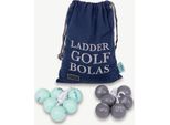 Ubergames - Prof. Originale E Ufficiale - Ladder Golf Bolas - Hard - 3 Verdi E 3 Grigie - Palline Da Golf Reali