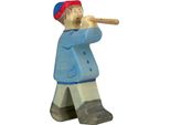 Pastore Tigre In Legno Con Flauto 2