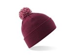 Beechfield B450 | Snowstar Beanie Cappello Invernale - Colore: Borgogna/Bianco Sporco - Taglia: Unica