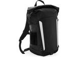 Quadra QX625 | Submerge 25 Litri Zaino Impermeabile / 30 X 51 X 21 Cm - Colore: Nero/Nero - Dimensioni: 30 X 51 X 21 Cm