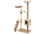 Vidaxl Tiragraffi Per Gatti In Sisal 150 Cm Beige Con Impronta Di Zampa