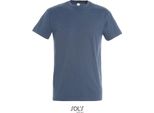 Sols 11500 | Imperial Maglietta Da Uomo Unisex - Colore: Denim - Taglia: 3XL