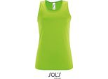 Sols 02117 | Canotta Sportiva Da Donna - Colore: Verde Neon - Taglia: Xxl