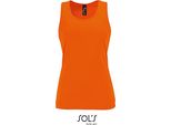 Sols 02117 | Canotta Sportiva Da Donna - Colore: Arancione - Taglia: Xxl