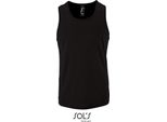 Sols 02073 | Canotta Sportiva Da Uomo Sporty - Colore: Nero - Taglia: Xxl