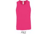 Sols 02073 | Canotta Sportiva Da Uomo - Colore: Rosa Neon - Taglia: 3XL