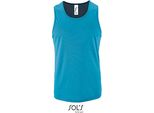 Sols 02073 | Canotta Sportiva Da Uomo - Colore: Aqua - Taglia: L