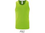 Sols 02073 | Canotta Sportiva Da Uomo - Colore: Verde Neon - Taglia: Xl