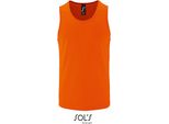 Sols 02073 | Canotta Sportiva Da Uomo Sporty - Colore: Arancione - Taglia: Xxl
