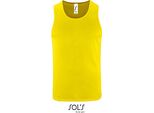 Sols 02073 | Canotta Sportiva Da Uomo - Colore: Giallo Neon - Taglia: Xl
