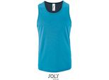 Sols 02073 | Canotta Sportiva Da Uomo - Colore: Aqua - Taglia: M