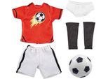 Kruselings Vestiti Da Bambola Michael Football Outfit Rosso Per Bambole Bambino