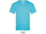 Sols 11150 | Maglietta A Maniche Corte Victory Con Scollo A V Da Uomo - Colore: Atoll Blue - Taglia: Xl