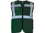 Korntex Kxmf | Gilet Di Segnalazione Multifunzione Executive - Colore: Verde Paramedico - Taglia: Xl