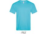 Sols 11150 | Maglietta A Maniche Corte Victory Con Scollo A V Da Uomo - Colore: Atoll Blue - Taglia: L
