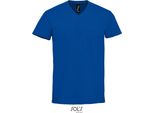 Sols 02940 | Maglietta Da Uomo Imperial Con Scollo A V - 190 Jersey - Colore: Royal Blue - Taglia: L