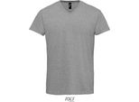 Sols 02940 | Maglietta Da Uomo Imperial Con Scollo A V - 190 Jersey - Colore: Grigio Melange - Taglia: M