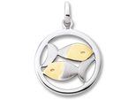 Sternzeichen-Anhänger ONE ELEMENT Fische Sternzeichen Anhänger aus 925 Silber, silber, Schmuckanhänger, Damen, Damen, Fische, Silber 925 (Sterlingsilber), Damen Silber Schmuck Fische