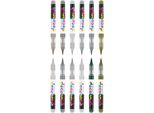 Karin Pigment Decobrush Collection 12 Pezzi 2,4 Ml Pennelli Set Pittura Disegno Colori Grigi