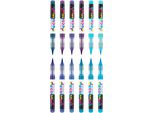 Karin Pigment Decobrush Collection 12 Pezzi 2,4 Ml Pennelli Set Pittura Disegno Colori Viola-Blu