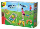 Set Giochi Cortile: Croquet & Bean Bag Toss 2 In 1