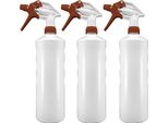 Flacone Spray Biohy (1 Litro Naturale), Flacone Spray A Pressione, Flacone Spray A Pompa, Flacone Spray - Confezione Da 3