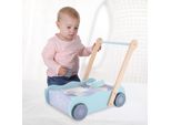 Carrello In Legno Jipy Con Blocchi Da Costruzione