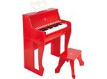 Hape Pianoforte Giocattolo Rosso Con Luci E Sgabello - Imparare La Musica