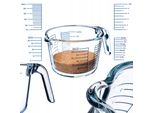 Caraffa Dosatrice In Vetro Kadax, Caraffa In Vetro Con Manico Ergonomico (1 Litro)