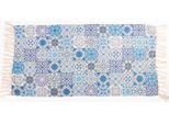 Tappeto Blu A Piastrelle Grandi - Sass & Belle- Sass & Belle