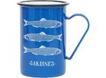 Tazza Smaltata Blu Sardina 8X11,5 - Batela