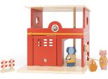 Animali Della Stazione Dei Pompieri In Legno Trixie - Giocattolo In Legno Colorato Per Bambini