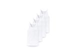 Unterhemd SCHIESSER Unterhemd 4er Pack, Herren, Gr. XL, N-Gr, weiß, Obermaterial: 100% Baumwolle CO., ärmellos, Unterhemden